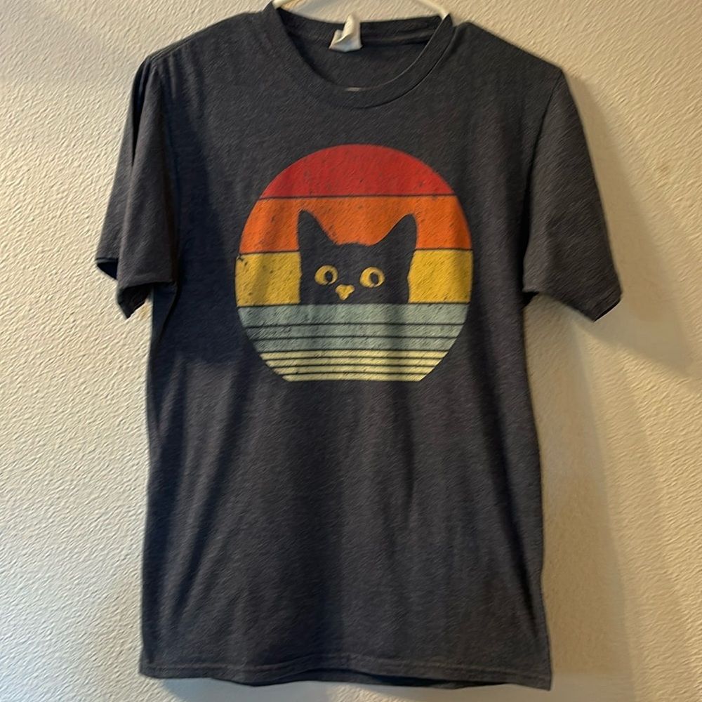 Port & Company cat graphic tee size small